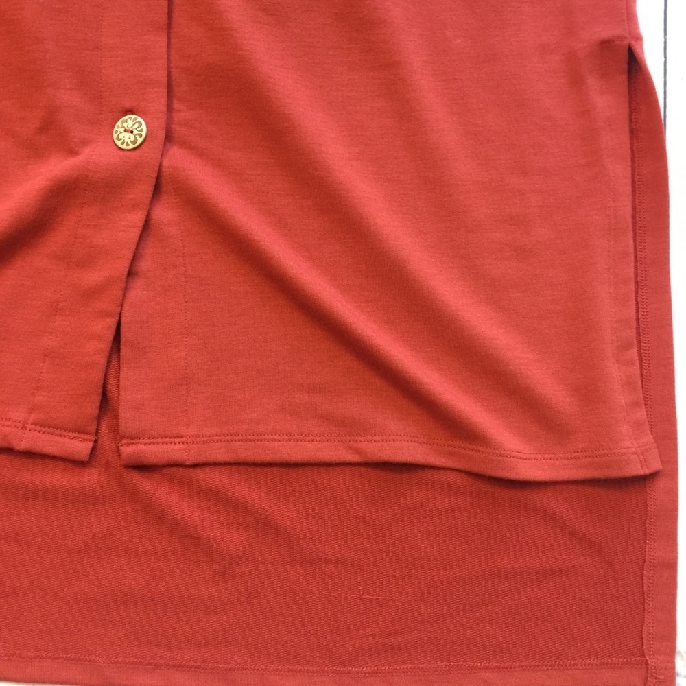 Soft Surroundings Rust Front Button Maxi Dress S - image 7